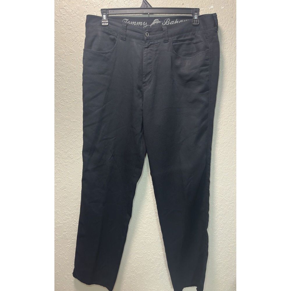 Tommy Bahama RN 86549 Pants Black Men's 36 Pockets. #28